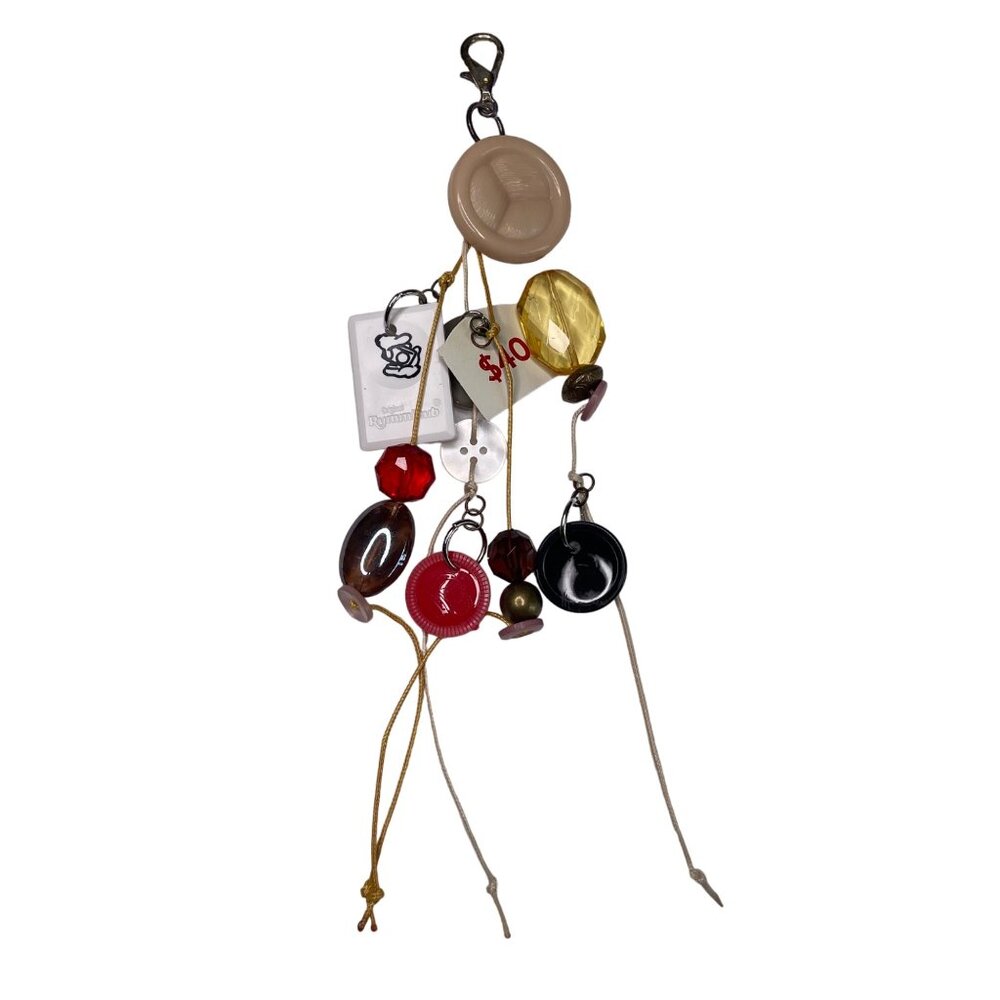 Junk Journal Book Charm Dangle Game Pieces Buttons Handmade Unique Fun PK B u
